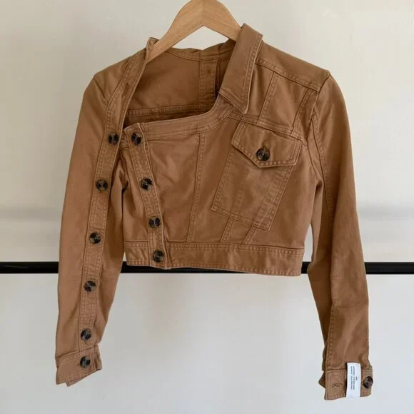 Rokh Asymmetric Button Jacket & Utility Midi Skirt Bundle US 2-4 - Picture 5 of 16